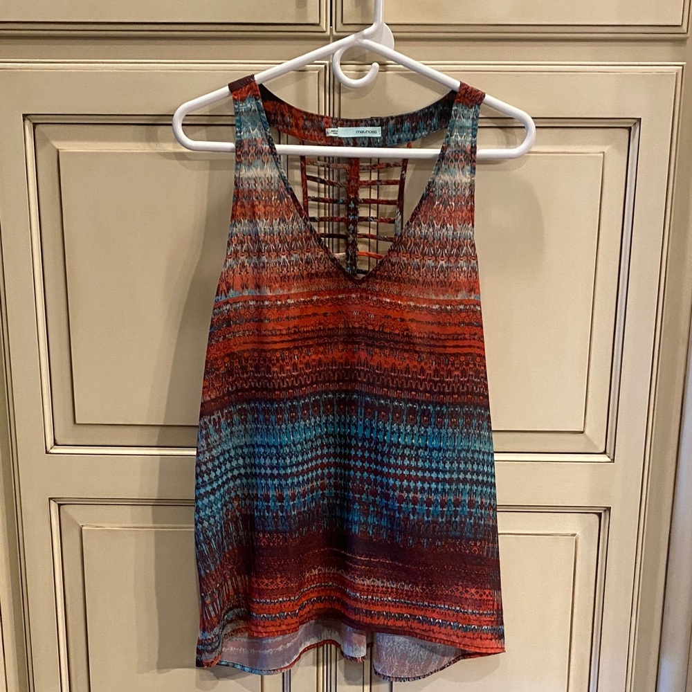 Maurices Multicolor Striped Tank Top